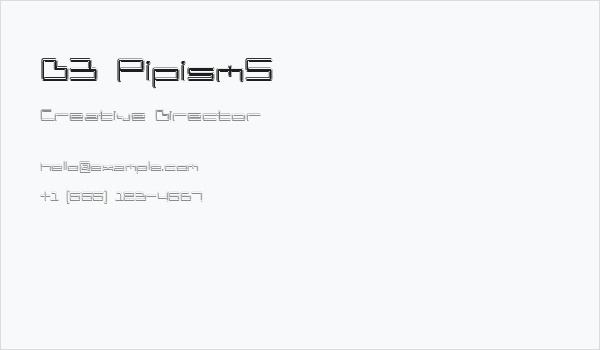 D3 PipismS Business Card