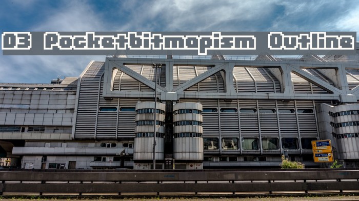 D3 Pocketbitmapism Outline フォント examples