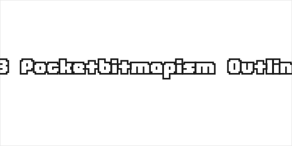 D3 Pocketbitmapism Outline Logo