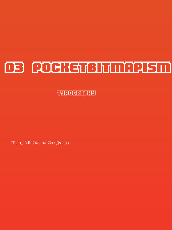 D3 Pocketbitmapism Outline Poster