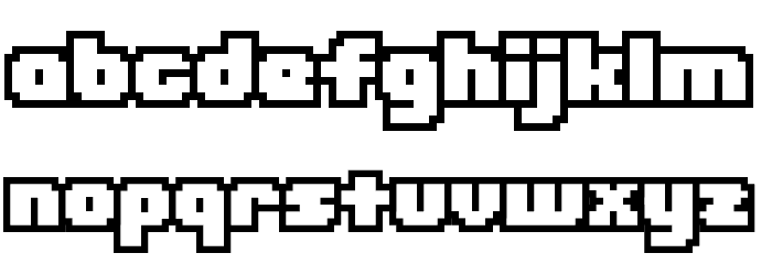 D3 Pocketbitmapism Outline フォント 小文字