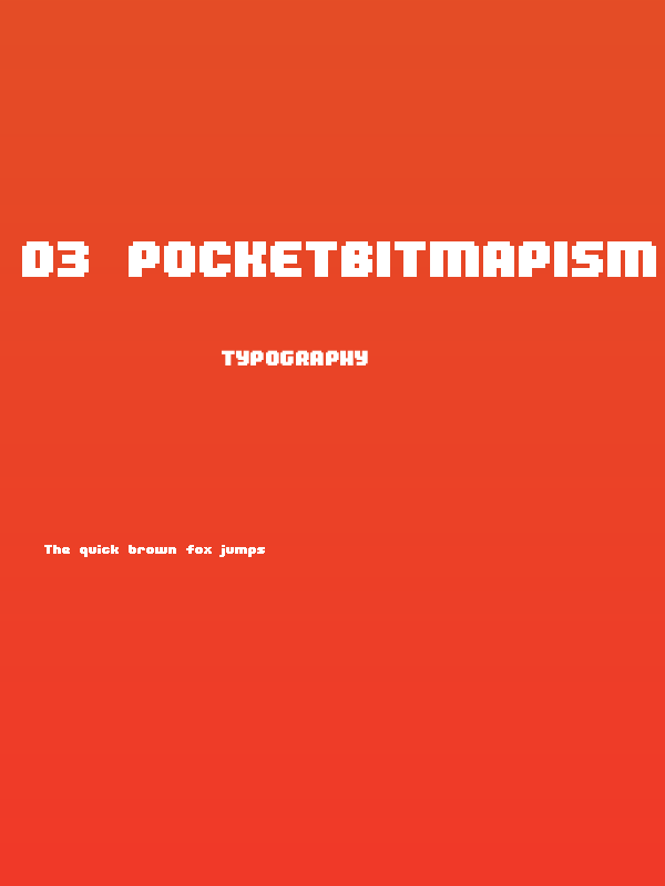 D3 Pocketbitmapism Poster