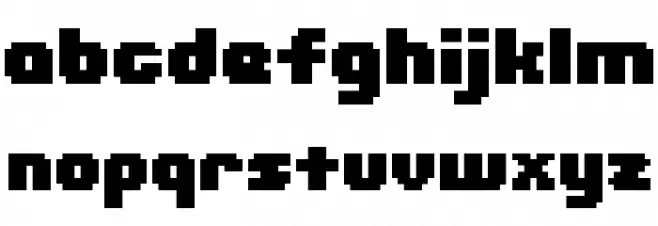 D3 Pocketbitmapism Шрифта строчной