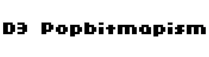 D3 Popbitmapism फ़ॉन्ट