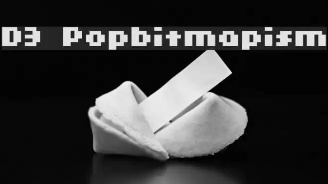 D3 Popbitmapism Шрифта examples