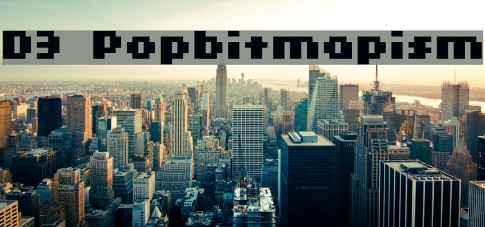 D3 Popbitmapism Font examples