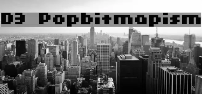 D3 Popbitmapism Шрифта examples