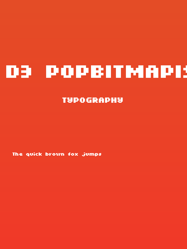 D3 Popbitmapism Poster