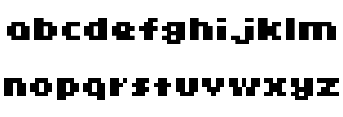 D3 Popbitmapism Font LOWERCASE