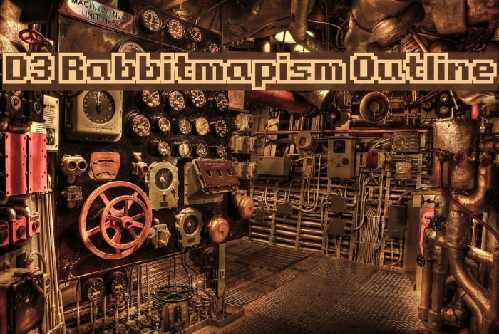 D3 Rabbitmapism Outline Font examples
