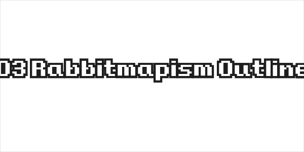 D3 Rabbitmapism Outline Logo