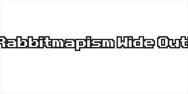 D3 Rabbitmapism Wide Outline Logo