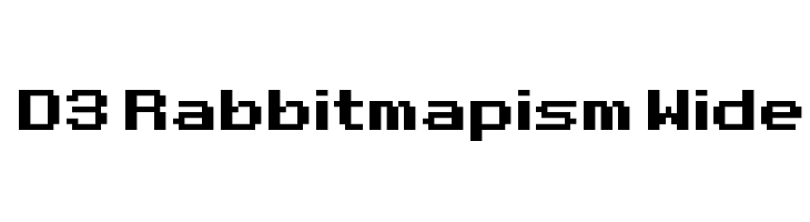 D3 Rabbitmapism Wide  Fuentes Gratis Descargar