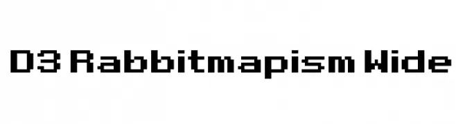 D3 Rabbitmapism Wide  font caratteri gratis