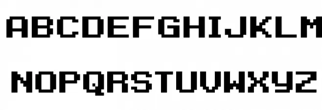 D3 Rabbitmapism Wide Caratteri MAIUSCOLE