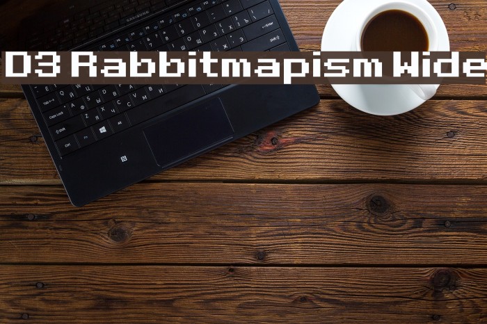 D3 Rabbitmapism Wide 字体 examples
