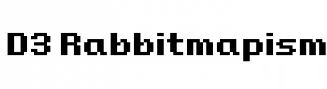 D3 Rabbitmapism  font caratteri gratis