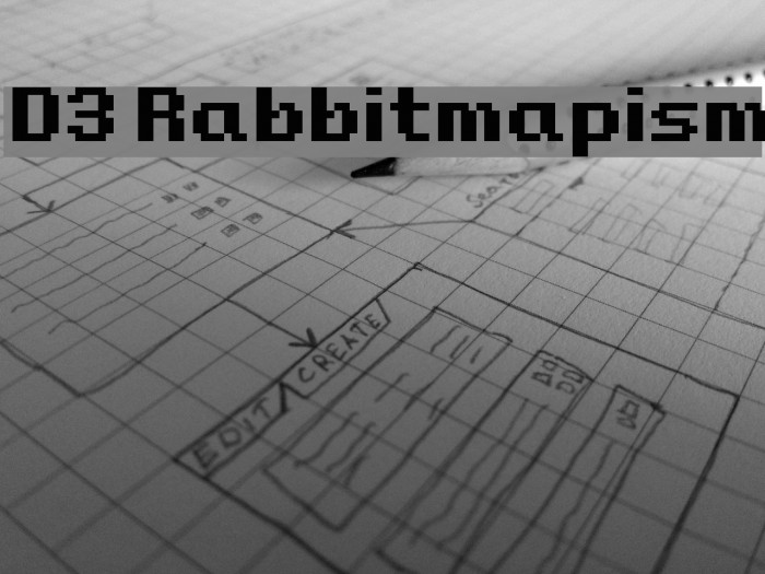 D3 Rabbitmapism Font examples