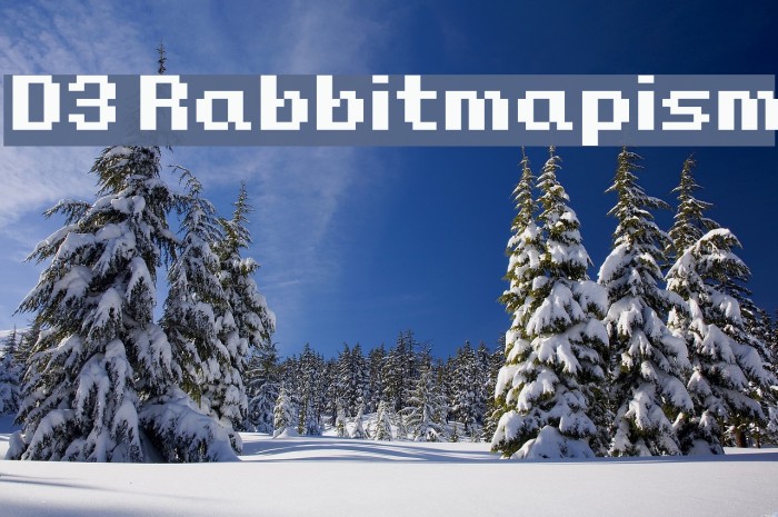D3 Rabbitmapism Font examples