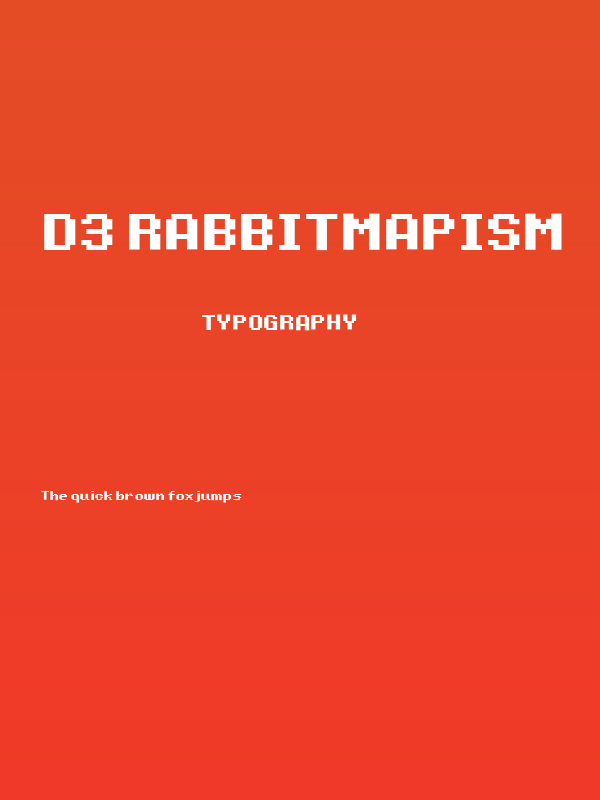 D3 Rabbitmapism Poster