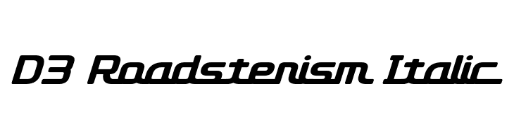 D3 Roadsterism Italic  フリーフォントのダウンロード