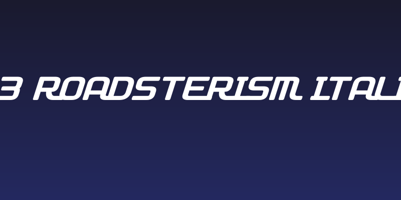 D3 Roadsterism Italic Social Header