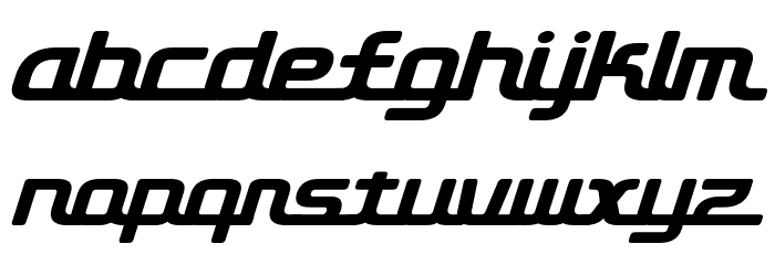 D3 Roadsterism Italic Font LOWERCASE