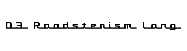 D3 Roadsterism Long  baixar fontes gratis