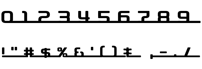 D3 Roadsterism Long Font OTHER CHARS