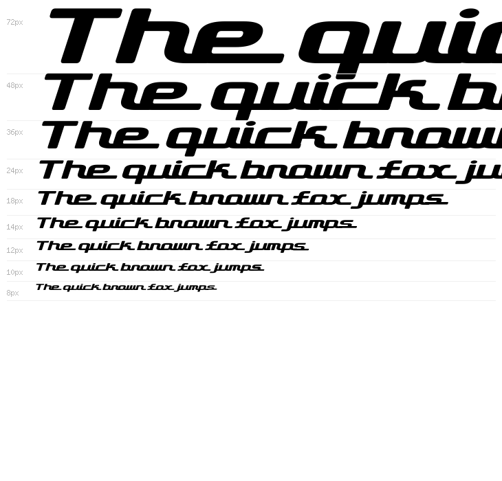 D3 Roadsterism Wide Italic Waterfall