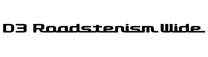 D3 Roadsterism Wide  les polices de caractères gratuit tlcharger