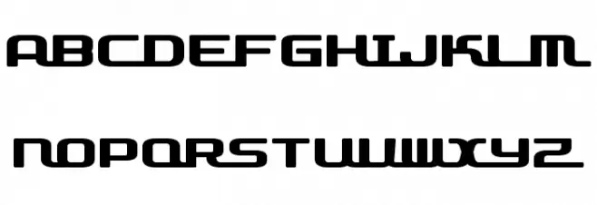D3 Roadsterism Wide Schriftart Groß