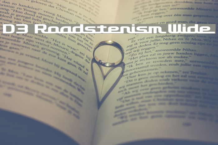 D3 Roadsterism Wide Font examples