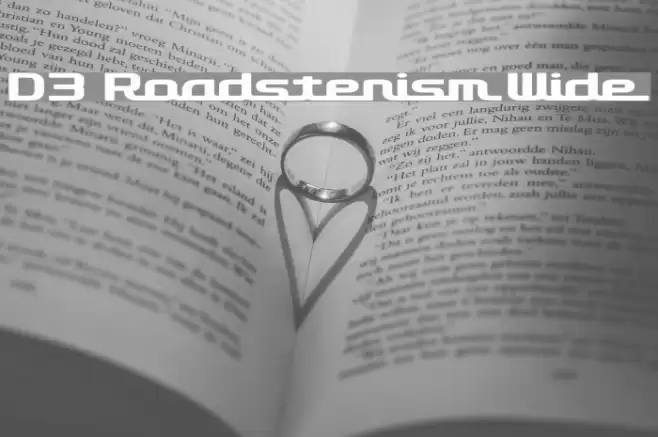 D3 Roadsterism Wide Font examples
