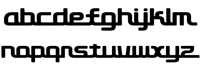 D3 Roadsterism Font LOWERCASE