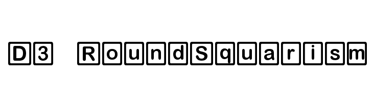 D3 RoundSquarism  フリーフォントのダウンロード
