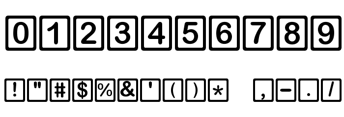 D3 RoundSquarism Font OTHER CHARS