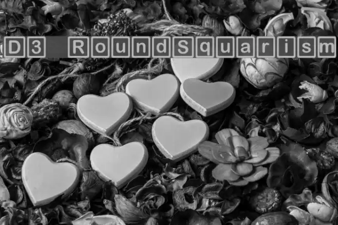 D3 RoundSquarism फ़ॉन्ट examples