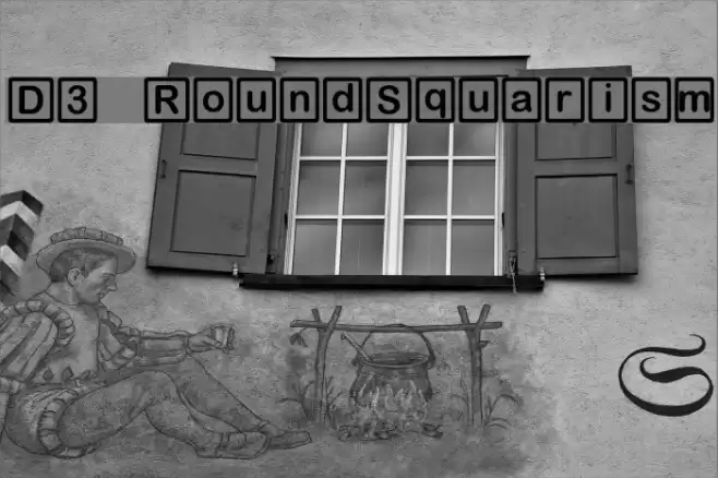 D3 RoundSquarism फ़ॉन्ट examples