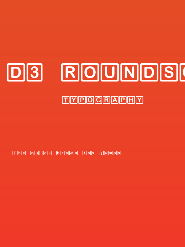 D3 RoundSquarism Poster