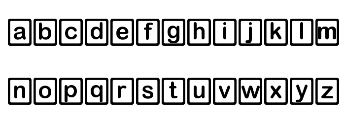 D3 RoundSquarism Font LOWERCASE