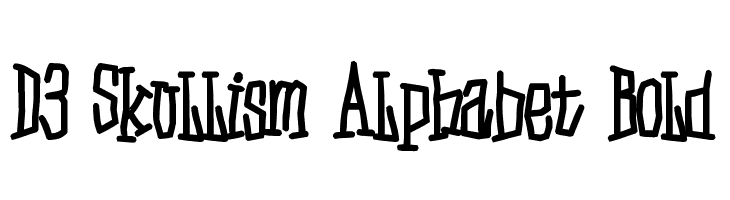 D3 Skullism Alphabet Bold Fuentes