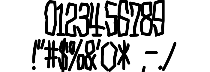 D3 Skullism Alphabet Bold Font OTHER CHARS