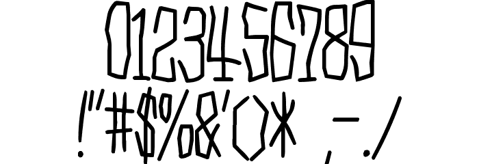 D3 Skullism Alphabet Font OTHER CHARS