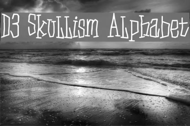 D3 Skullism Alphabet Example 2