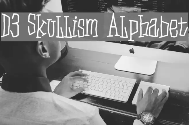 D3 Skullism Alphabet Example 3