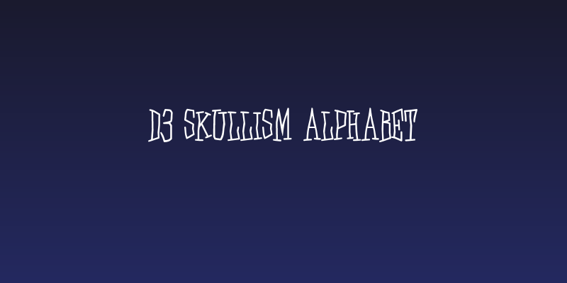 D3 Skullism Alphabet Social Header
