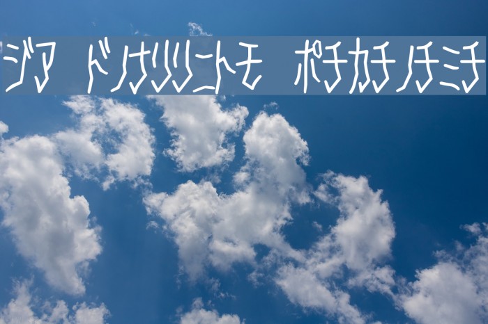 D3 Skullism Katakana Font examples