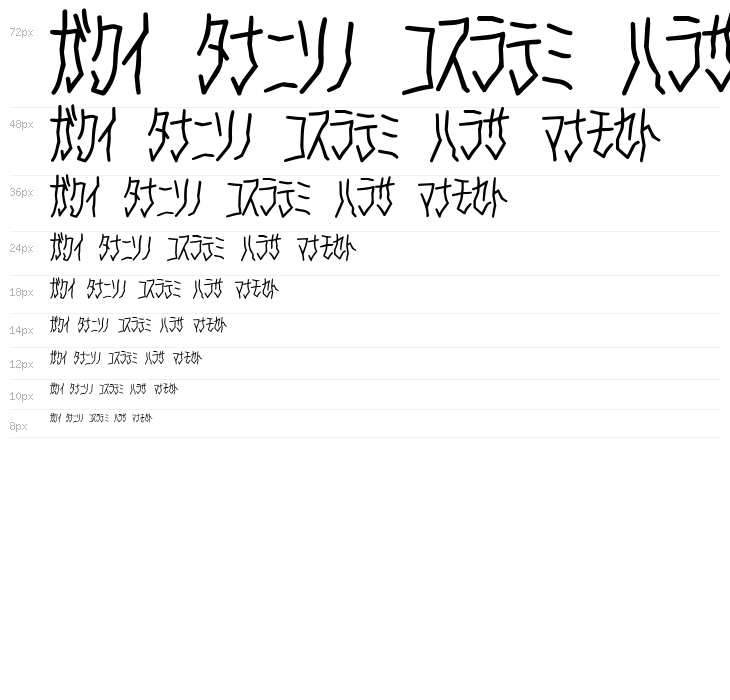 D3 Skullism Katakana Waterfall