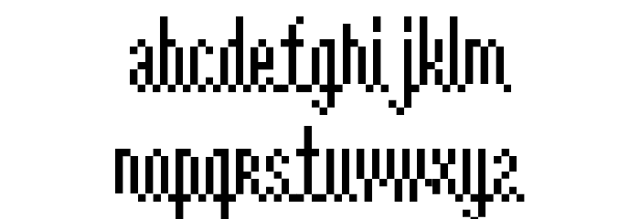 D3 Slimbitmapism Font LOWERCASE